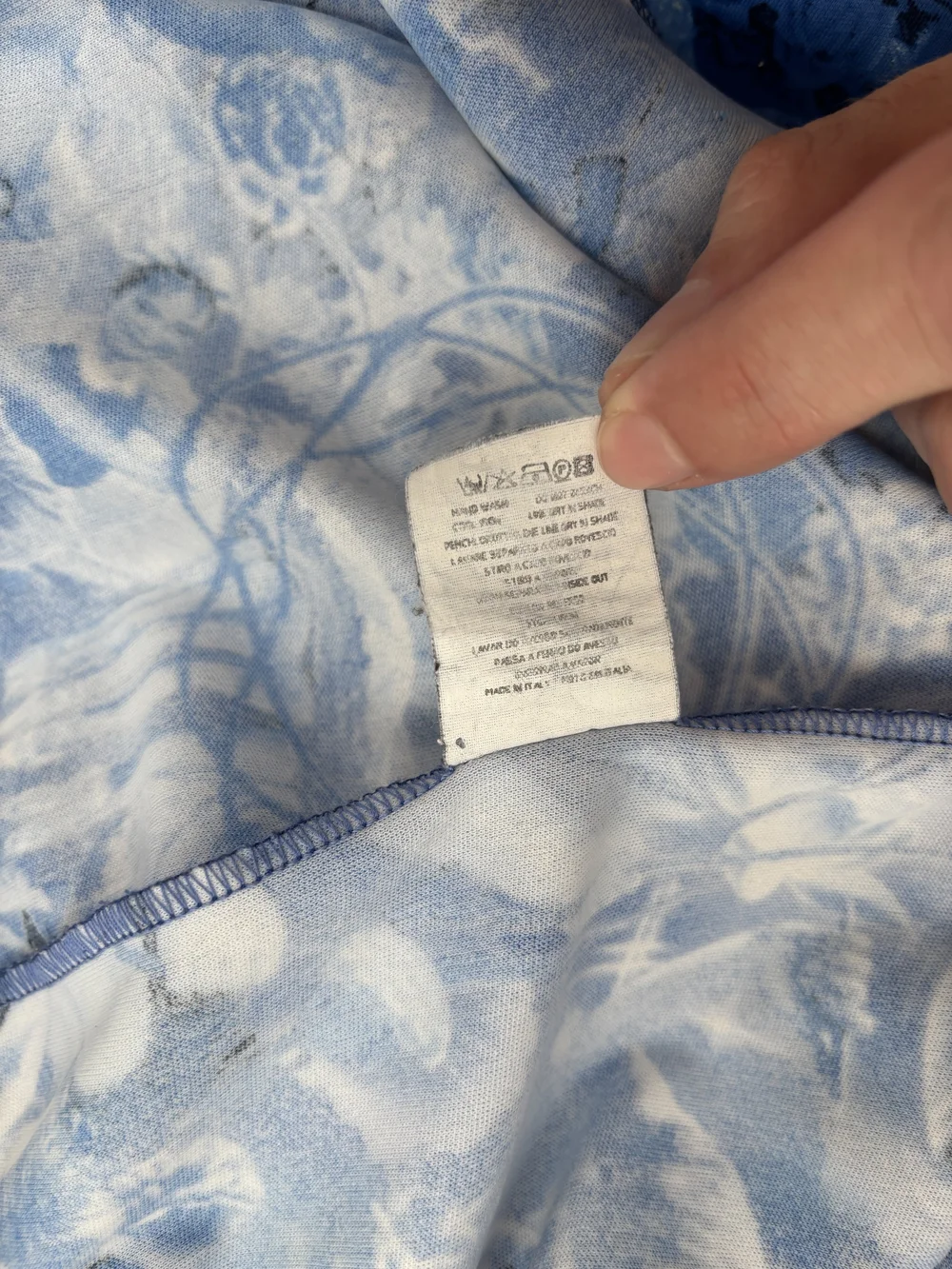Jean Paul Gaultier 90s propaganda print top — JAMES VELORIA